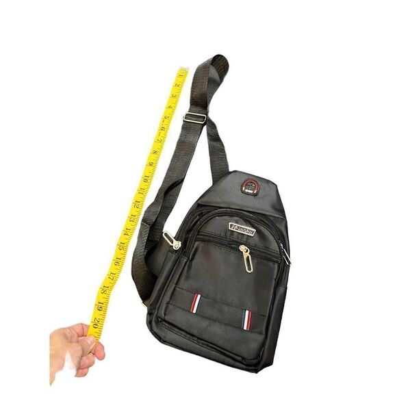 JinPing sports black Crossbody Chest Crossbody Bag Chest Crossbody NWOT Bag Ches - Picture 7 of 12